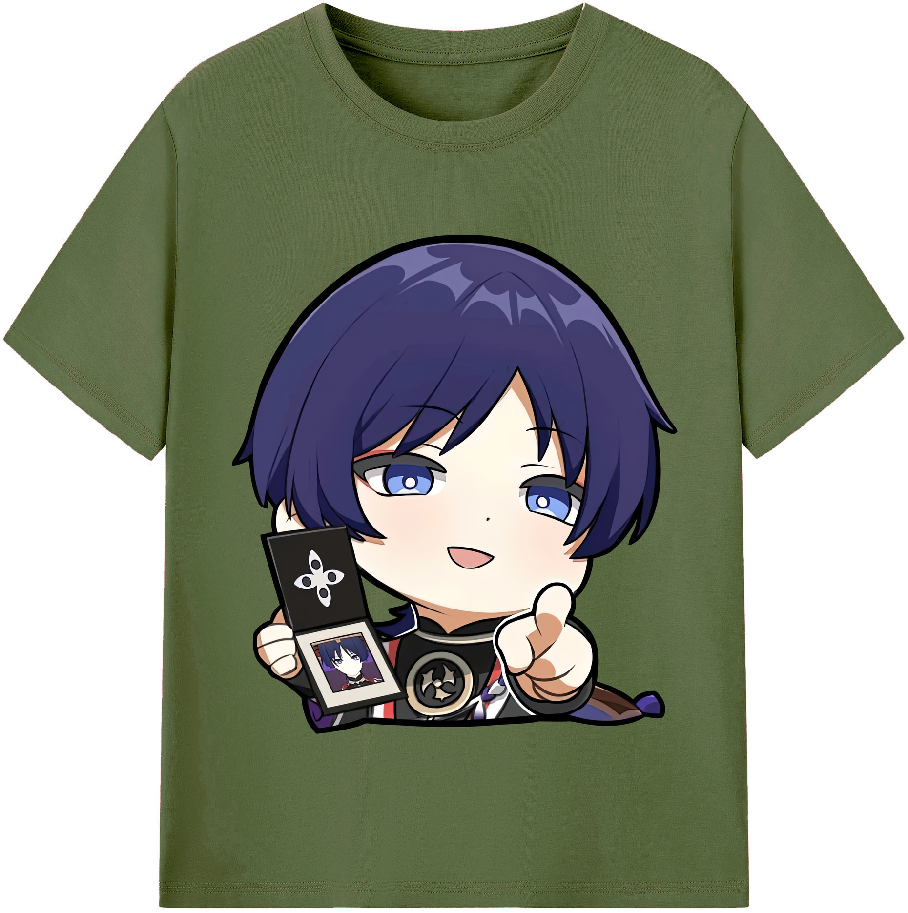げんし神 さんペい genshin Sanpei 綿100％半袖Tシャツ（フロントプリント）